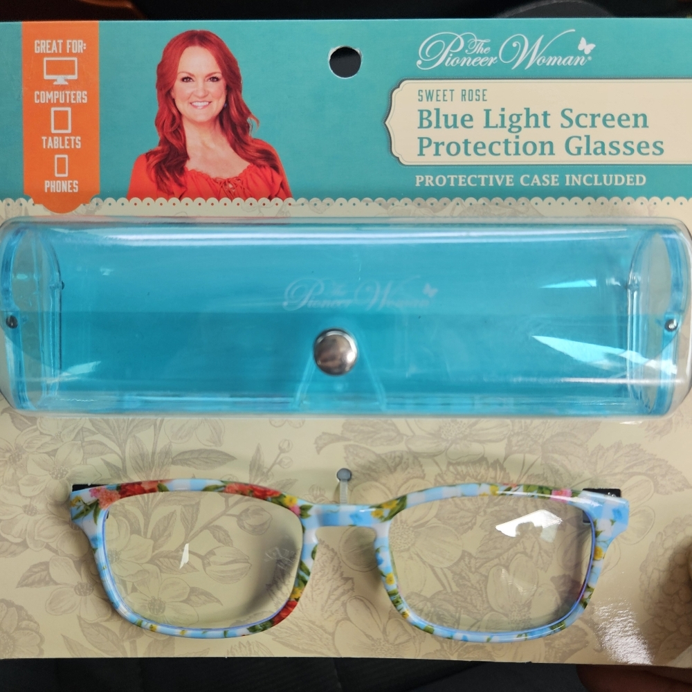 🌺🛍️ New Pioneer Woman Sweet Rose Blue Light Screen Protection Glasses